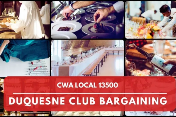 Food service Duquesne Club Bargaining