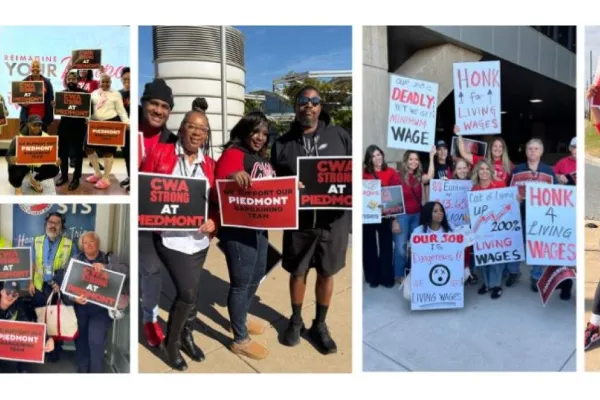 Piedmont Airline Workers Picket