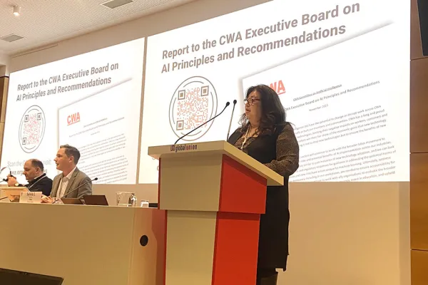 Sylvia J. Ramos Speaking About A.I. in Geneva