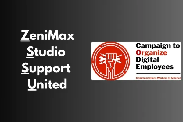 Zenimax Studio Support Union with CODE logo
