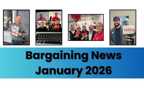 bargaining news January 2026 with members at AT&T and ZeniMax