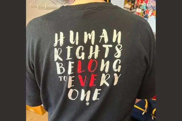 Human Rights Belong to Everyone tee shirt