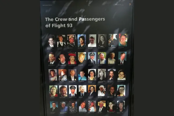 memorial photos of people lost on Flight 93
