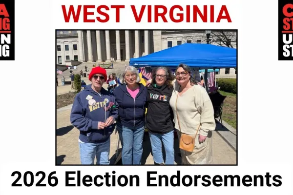 four CWAers with text West Virginia 2026 Election Endorsements
