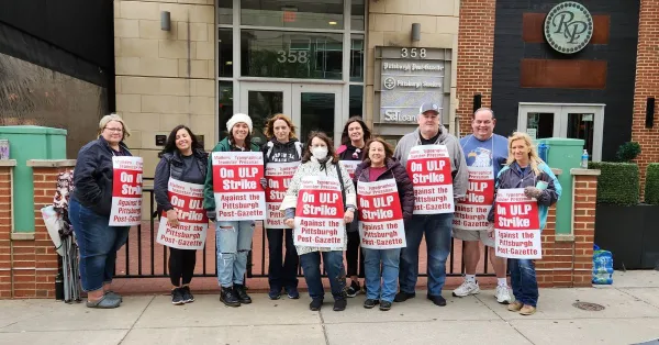 Striking CWA Members At The Pittsburgh Post-Gazette Remain Strong On ...