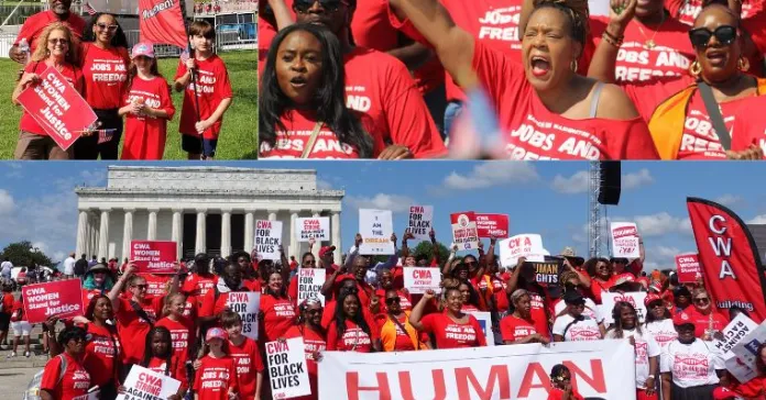 photo collage from the 2023 March on Washington