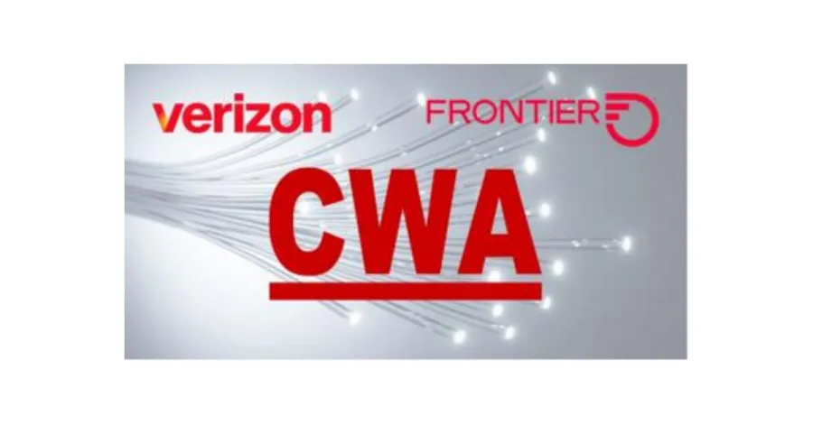 CWA Verizon Frontier logos