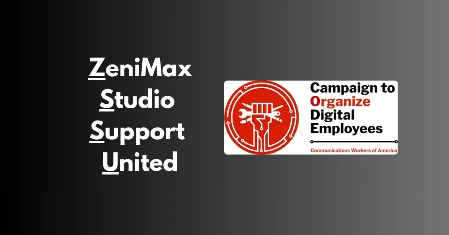 Zenimax Studio Support Union with CODE logo