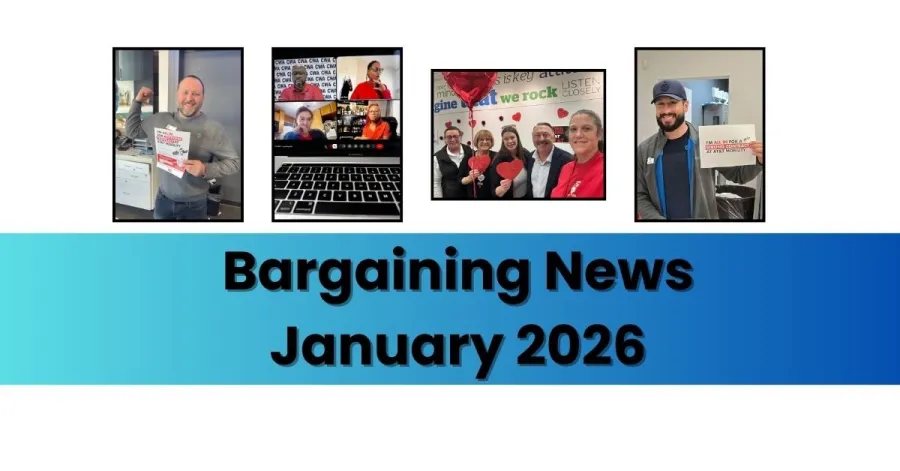 bargaining news January 2026 with members at AT&T and ZeniMax