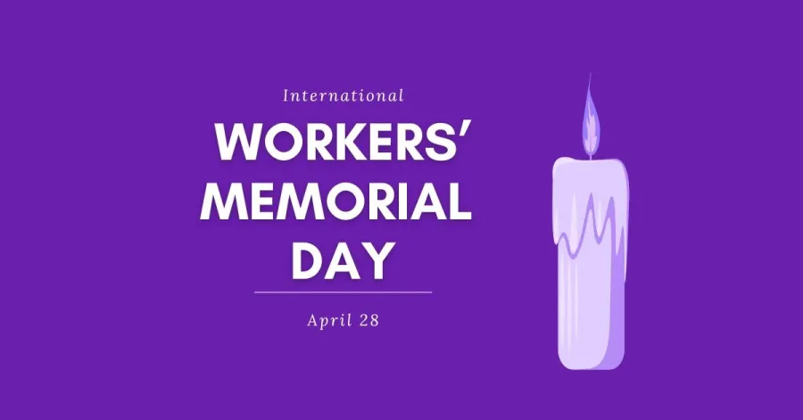 International Workers' Memorial Day with candle