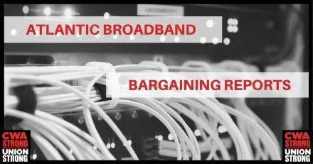 Cable wires with Atlantic Broadband Bargaining Reports text