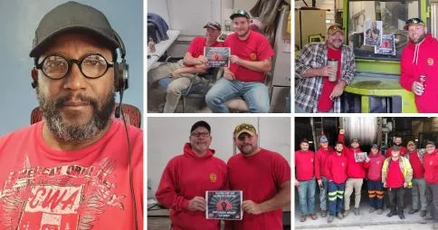 CWA WV & VA Frontier members wear red on Thursdays