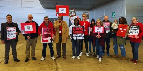CWA at Philadelphia Airport for American Airlines workers