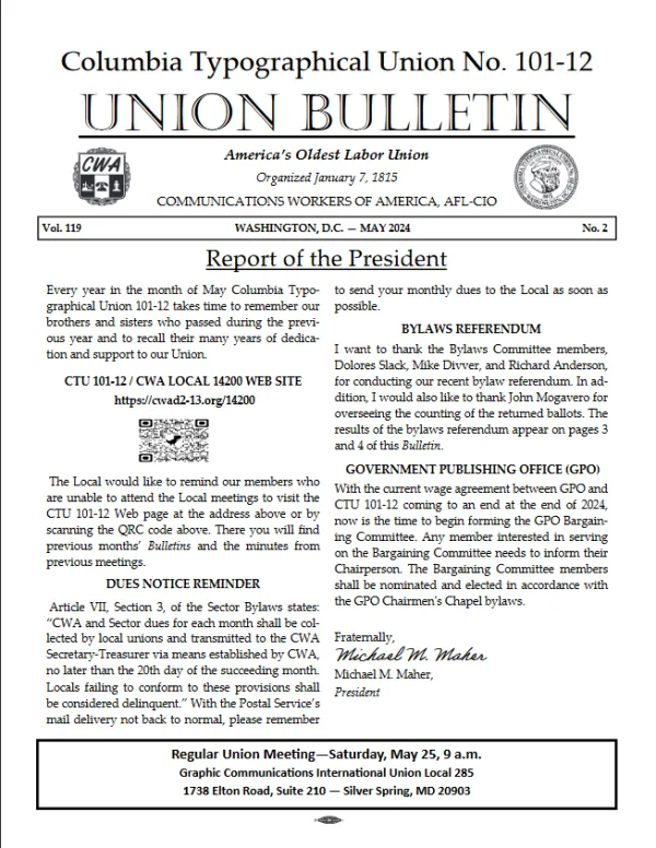 May 2024 Bulletin page 1