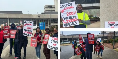 Piedmont picketers in ORF