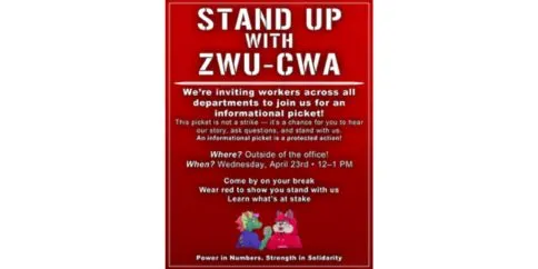Stand Up with ZWU-CWA flyer